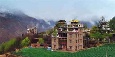 Danba Zhonglu Tibetan Village