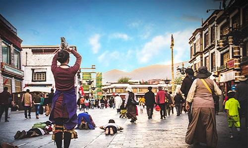 Barkhor-Street-Lhasa Barkhor-Street-Lhasa