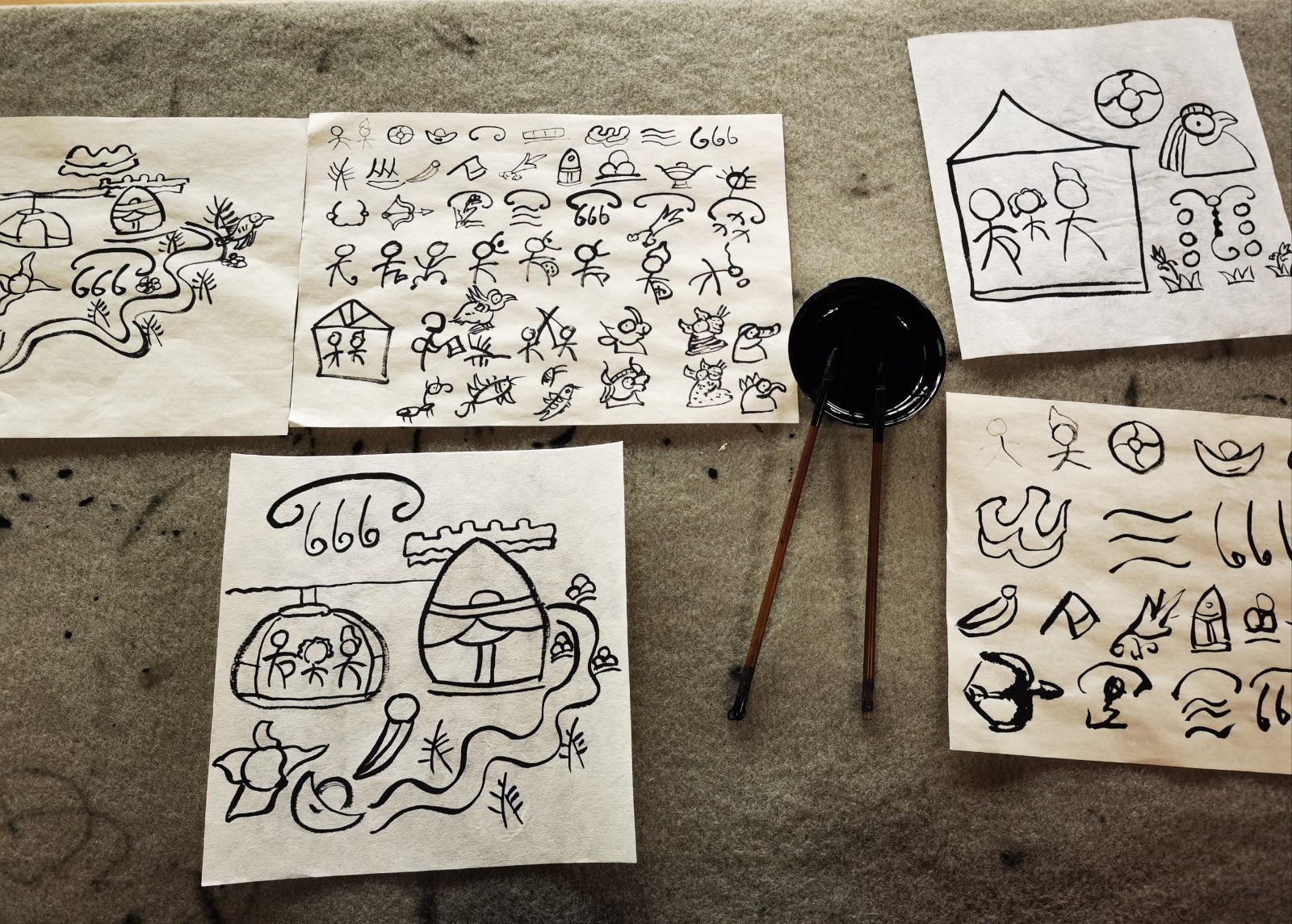 Lijiang-Dongba-Hieroglyphs-DIY-Creation-Experience-01