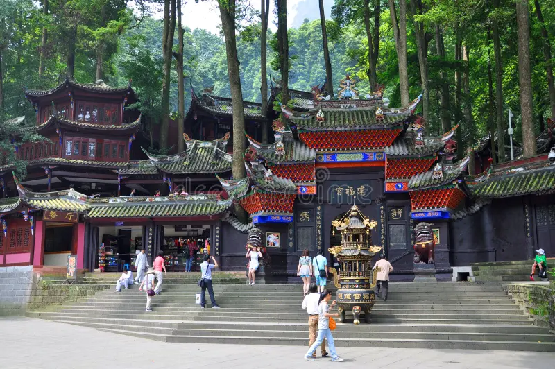 mount-qingcheng-jianfu-temple-sichuan-china-bottom-qing-cheng-shan-city-dujiangyan-province